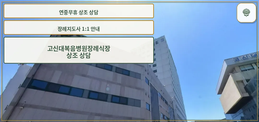 고신대 병원 장례식장 외벽과 고신대학교 병원 모습