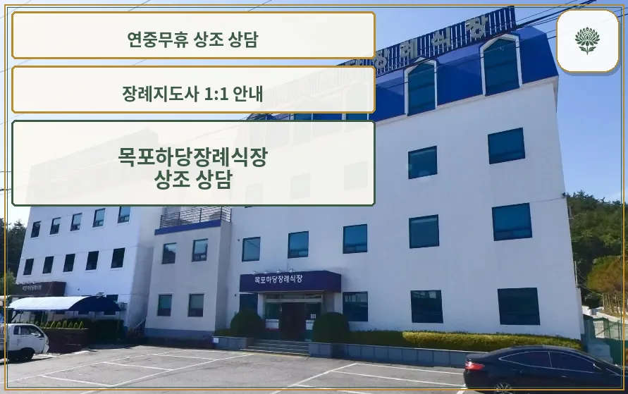 목포하당장례식장 외관 전경.