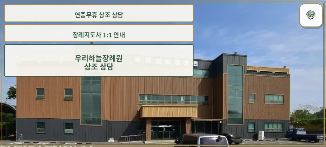 우리하늘장례원의 현대적 외관