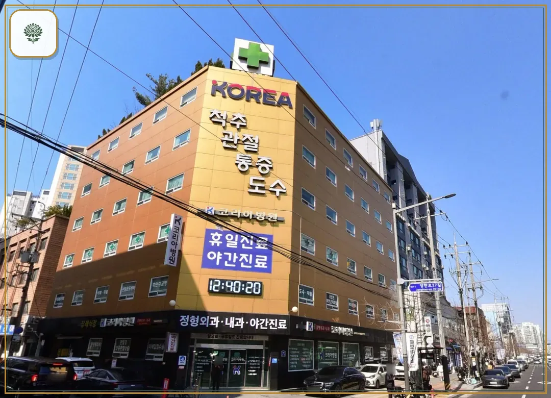 코리아병원장례식장 진입 컷 사진